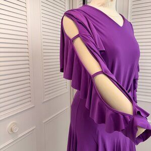 Rare Dance America Sz. L Reversible  Purple & Black Outfit for Latin &